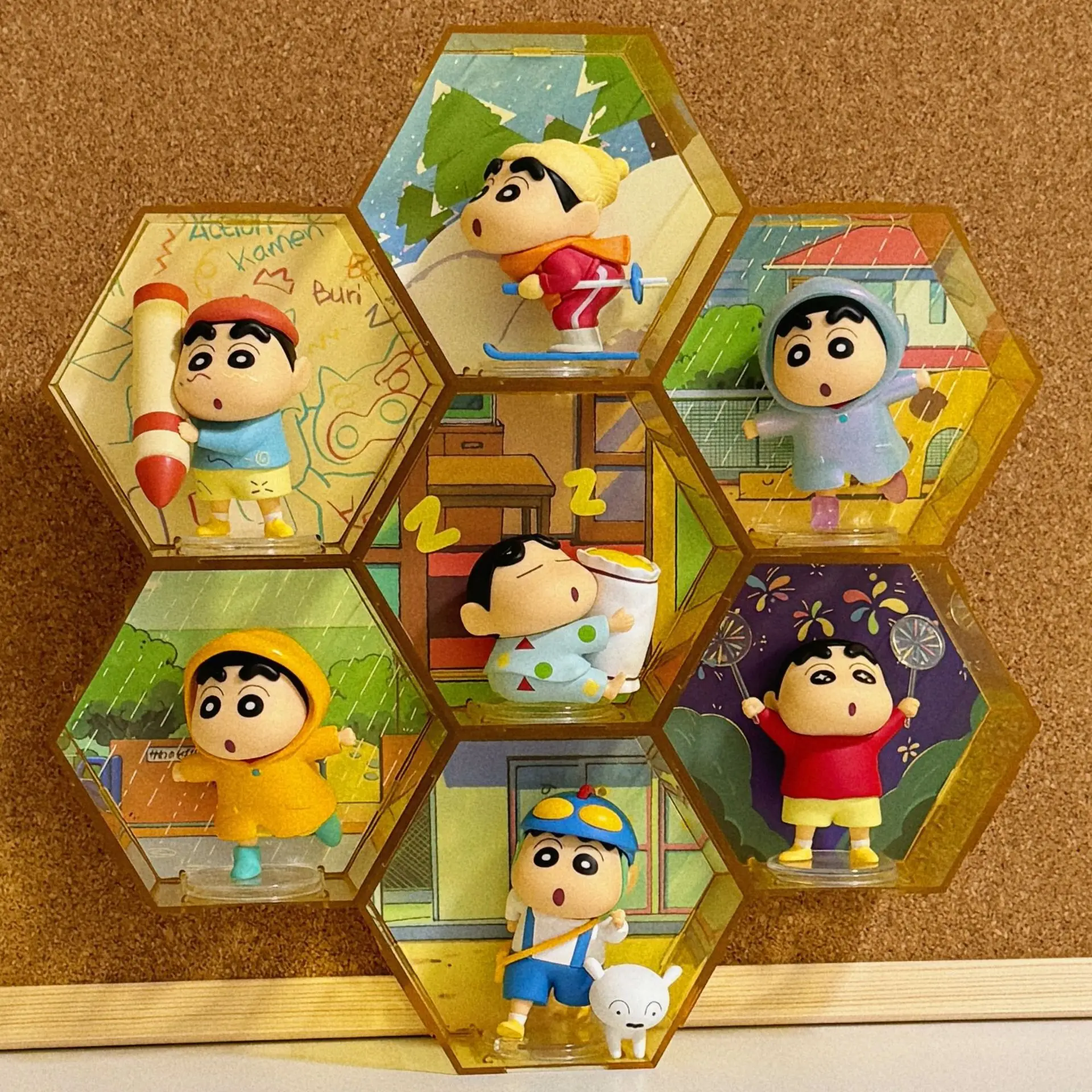 6pcs/set Anime Crayon Shin-chan q-version Action Figure PVC Scene creativity Model Toys Doll Desk Decor Collectible Gifts boxed
6pcs/set Anime Crayon Shin-chan q-version Action Figure PVC Scene creativity Model Toys Doll Desk Decor Collectible Gifts boxed