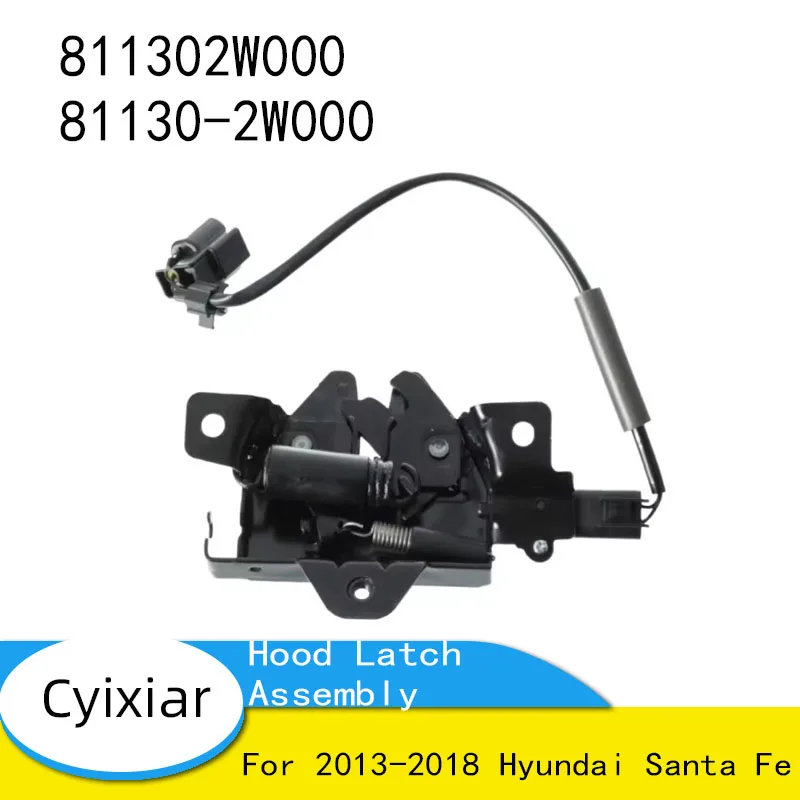 Совершенно новая защелка капота в сборе для Hyundai Santa Fe 2013-2018 811302W000 81130-2W000
Совершенно новая защелка капота в сборе для Hyundai Santa Fe 2013-2018 811302W000 81130-2W000