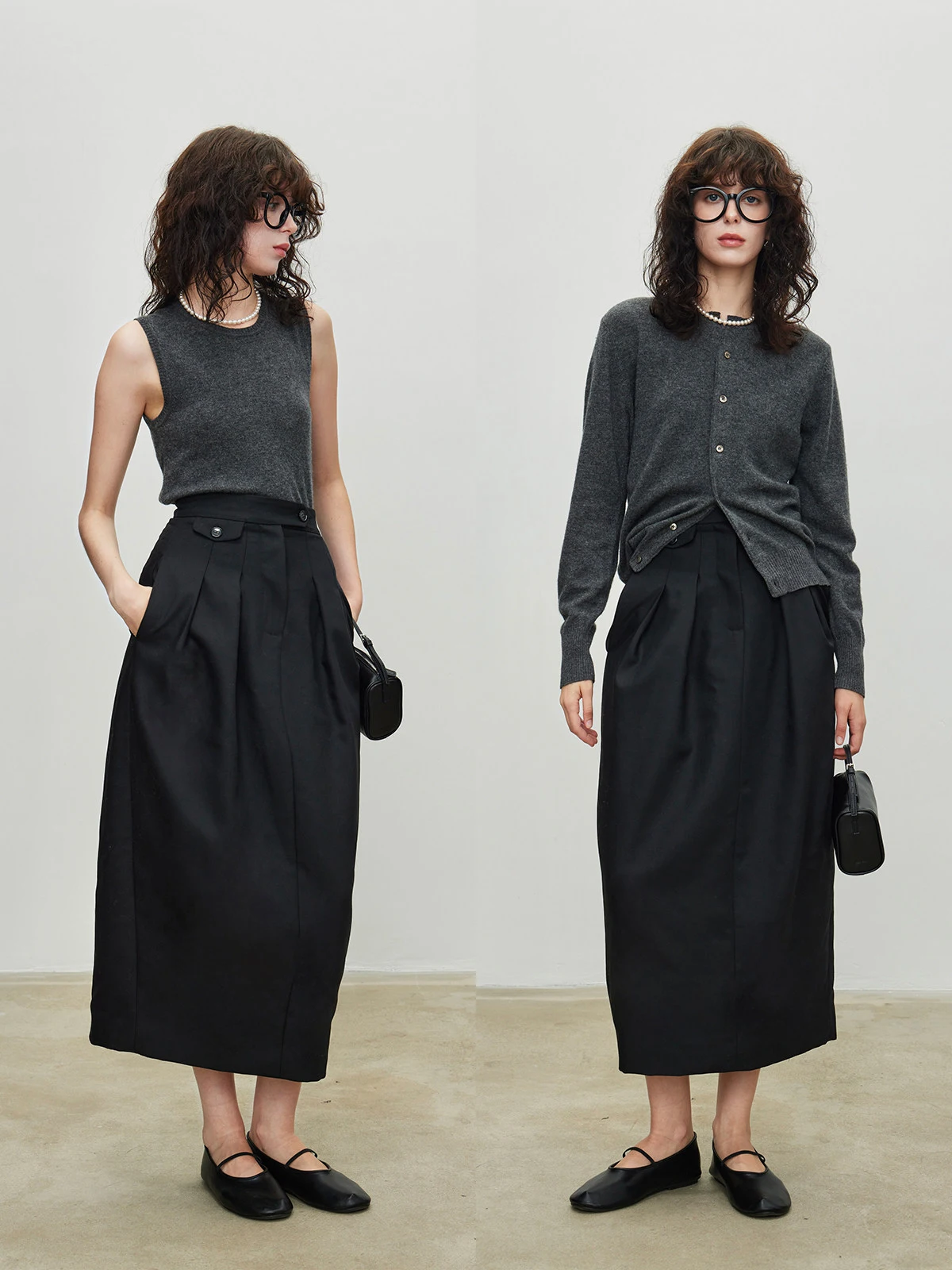 Elegant High Waist Pleated Flower Bud Long Skirt Women's Black Suit Dress Spring Summer A-Line Skirt Design Sensation
Elegant High Waist Pleated Flower Bud Long Skirt Women's Black Suit Dress Spring Summer A-Line Skirt Design Sensation