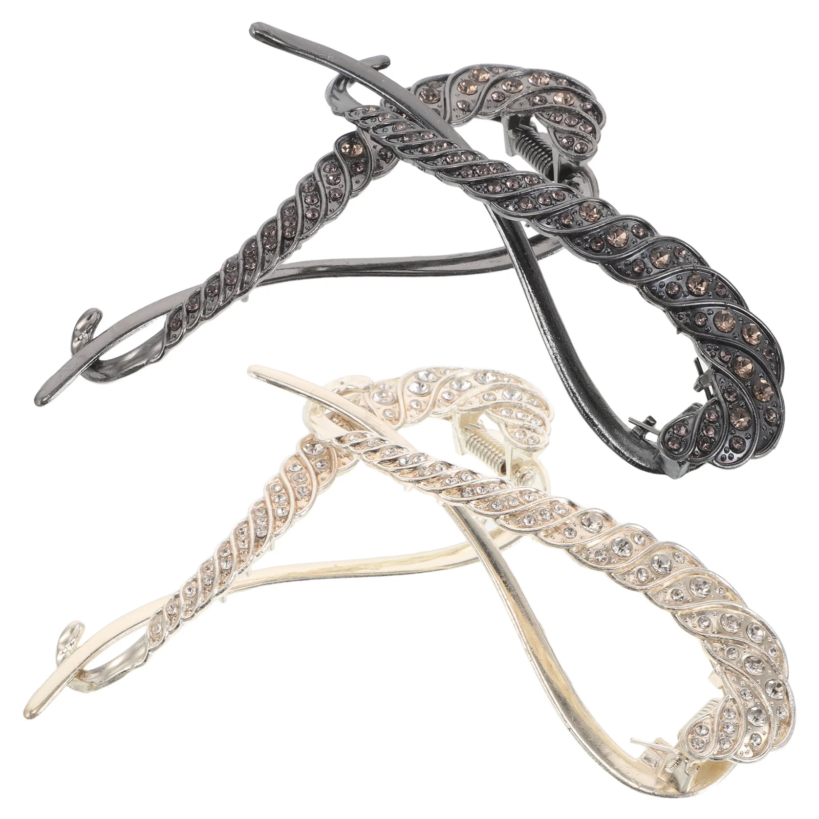 4Pcs Rhinestone Hair Clips Sparkly Barrette Metal Bun Holder Side Clip Jeweled Glitter Hair Jewelry for Women Wedding Prom
4Pcs Rhinestone Hair Clips Sparkly Barrette Metal Bun Holder Side Clip Jeweled Glitter Hair Jewelry for Women Wedding Prom