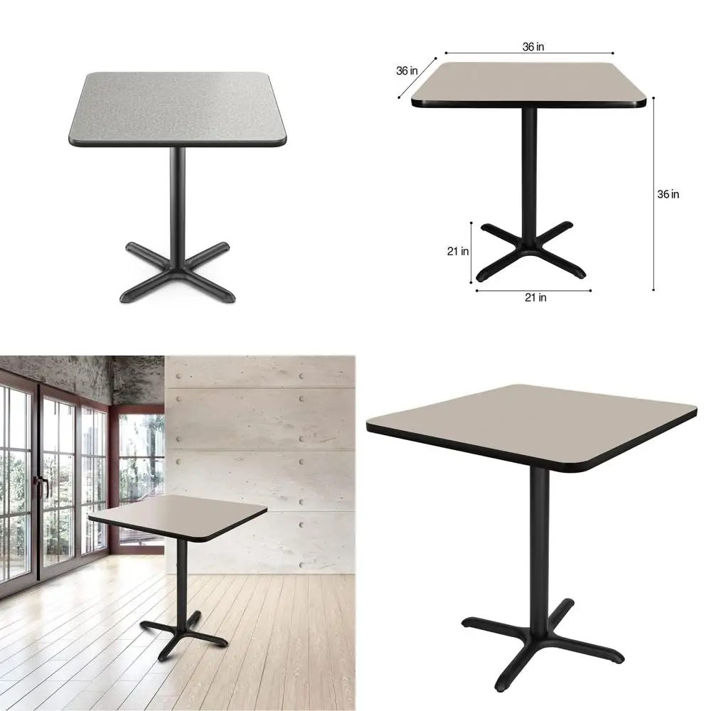 OECT33636XCGY Premium Commercial-Grade Restaurant and Breakroom Cae Table (Square, 36 in Side, 36 in Counter Height, X-Base, Bla
OECT33636XCGY Premium Commercial-Grade Restaurant and Breakroom Cae Table (Square, 36 in Side, 36 in Counter Height, X-Base, Bla