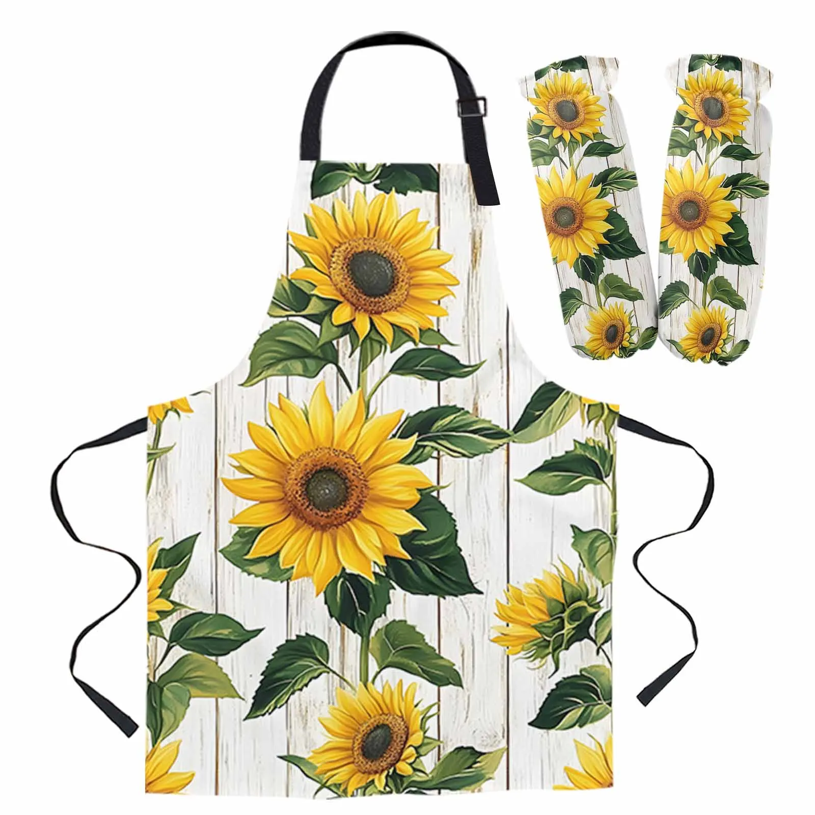 Vintage Summer Sunflower Wood Texture Apron Oversleeve Oven Glove Pads Cooking Baking Kitchen Aprons for Women Kids
Vintage Summer Sunflower Wood Texture Apron Oversleeve Oven Glove Pads Cooking Baking Kitchen Aprons for Women Kids