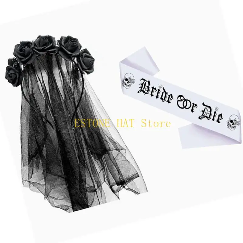 49MF повязка на голову с розой ручной работы, темный цветок, готический головной убор, карнавальная праздничная одежда
49MF повязка на голову с розой ручной работы, темный цветок, готический головной убор, карнавальная праздничная одежда