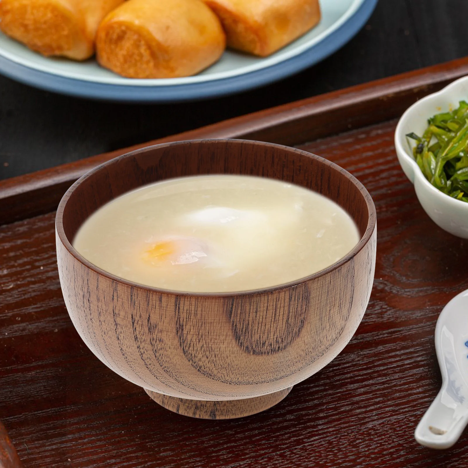 2 Pcs Wooden Bowl Set Rice Soup Salad Bowl Japanese Style Fruit Container Vegetable Serving Natural Wood Bowls with Spoon
2 Pcs Wooden Bowl Set Rice Soup Salad Bowl Japanese Style Fruit Container Vegetable Serving Natural Wood Bowls with Spoon