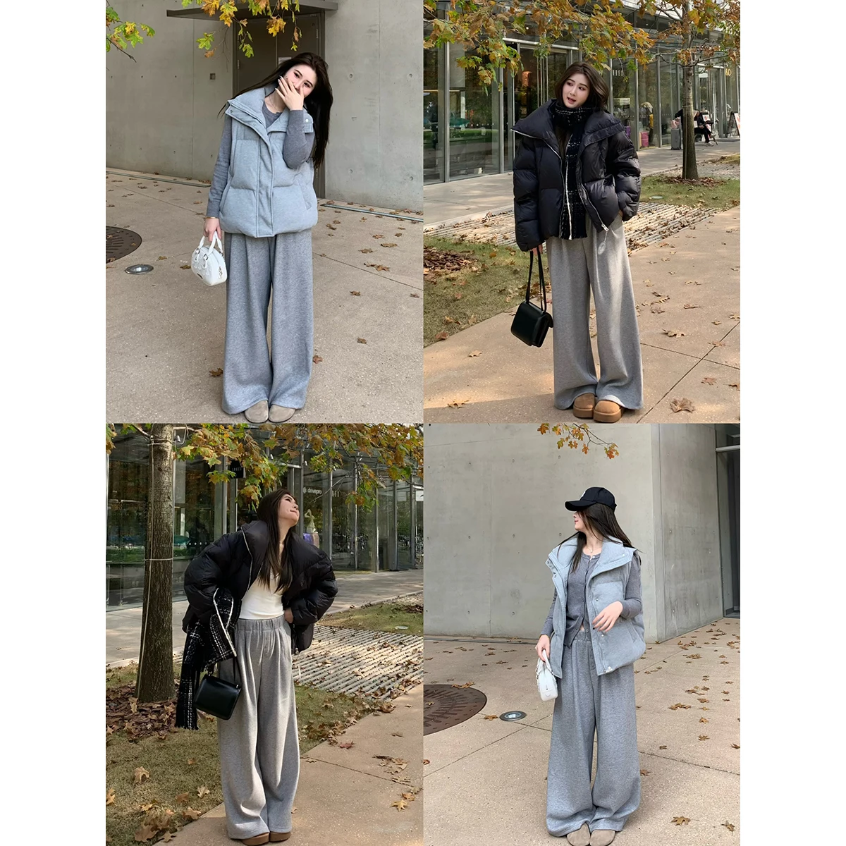 ChubbyGirl Winter Casual Pants Straight Leg Wide Leg Sweatpants Loose Fit Elastic Waist Button Detail Morning Fog Effect
ChubbyGirl Winter Casual Pants Straight Leg Wide Leg Sweatpants Loose Fit Elastic Waist Button Detail Morning Fog Effect