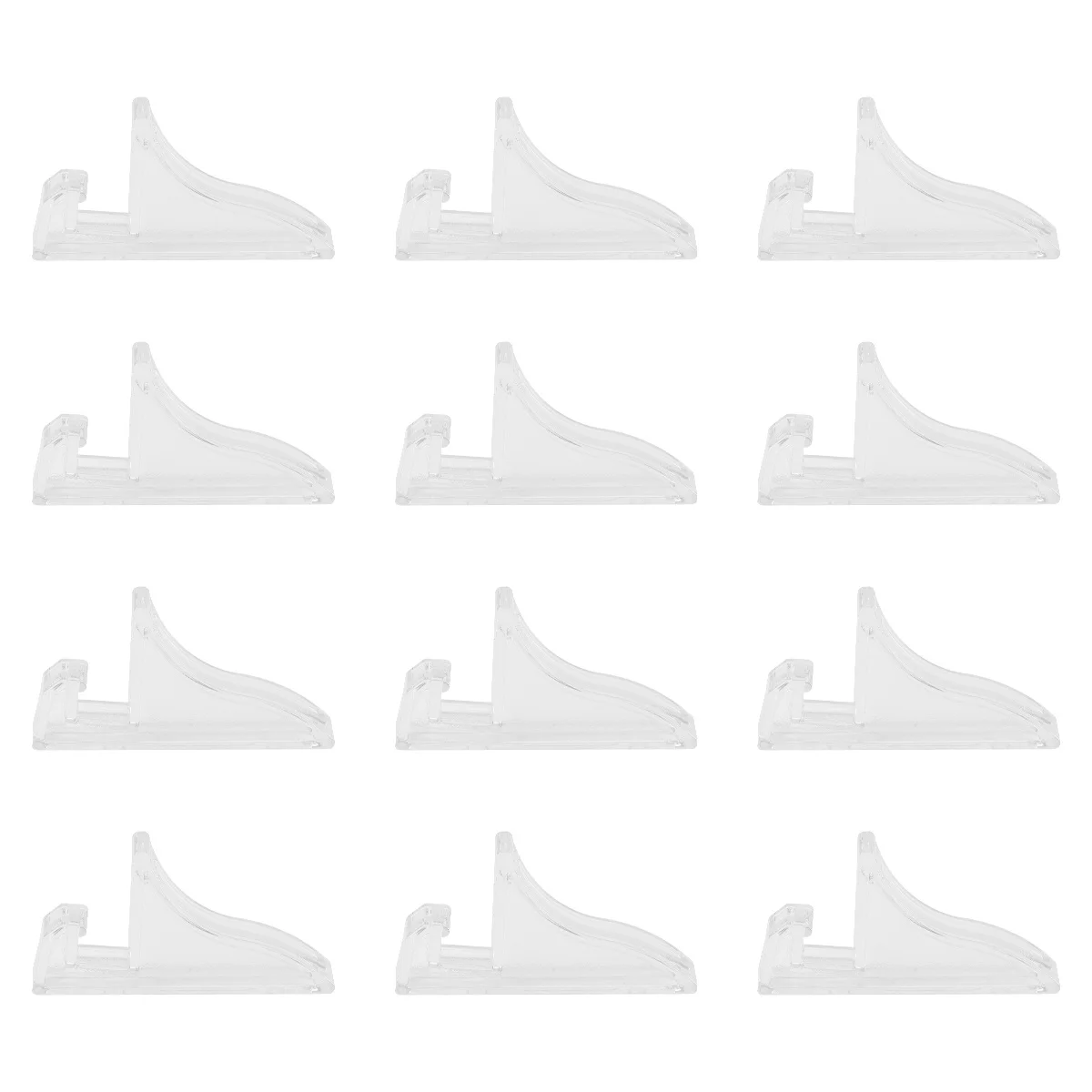 12pcs Transparent Bracket Base Premium Plastic Multi-Purpose Display Stand For Photo Frames Certificates Medals Desktop
12pcs Transparent Bracket Base Premium Plastic Multi-Purpose Display Stand For Photo Frames Certificates Medals Desktop