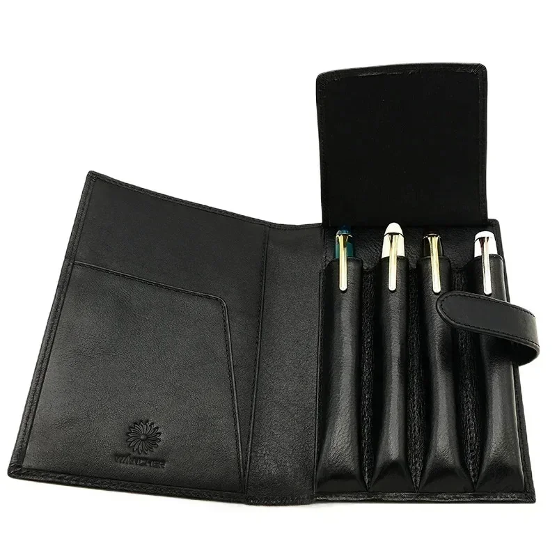 2025 WANCHER Fountain Pen Leather Pen Case Four Pack Magic Button Pen Case Office Accessories School Gifts Pencil Bag
2025 WANCHER Fountain Pen Leather Pen Case Four Pack Magic Button Pen Case Office Accessories School Gifts Pencil Bag