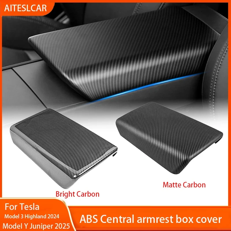 For Tesla Model Y Juniper 19-22 Model 3 Highland Carbon Fiber ABS Case Center Console Arm Rest Lid Central Armrest Box Pad Cover
For Tesla Model Y Juniper 19-22 Model 3 Highland Carbon Fiber ABS Case Center Console Arm Rest Lid Central Armrest Box Pad Cover