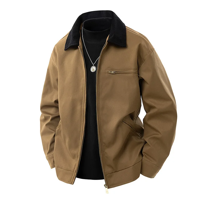 Men's Loose Jackets, New High-quality Outdoor Coveralls, Men's and Women's Two-tone Lapel Jackets and Couples' Athleisure Jacket
Men's Loose Jackets, New High-quality Outdoor Coveralls, Men's and Women's Two-tone Lapel Jackets and Couples' Athleisure Jacket