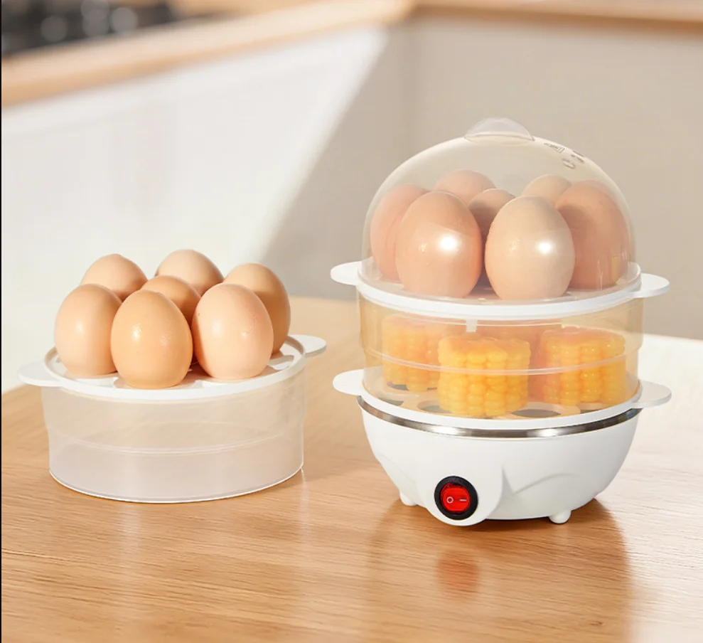Double Layers Electric Egg Boiler Multifunctional Breakfast Cooking Machine Mini Egg Steamer Poacher Kitchen Accessory
Double Layers Electric Egg Boiler Multifunctional Breakfast Cooking Machine Mini Egg Steamer Poacher Kitchen Accessory
