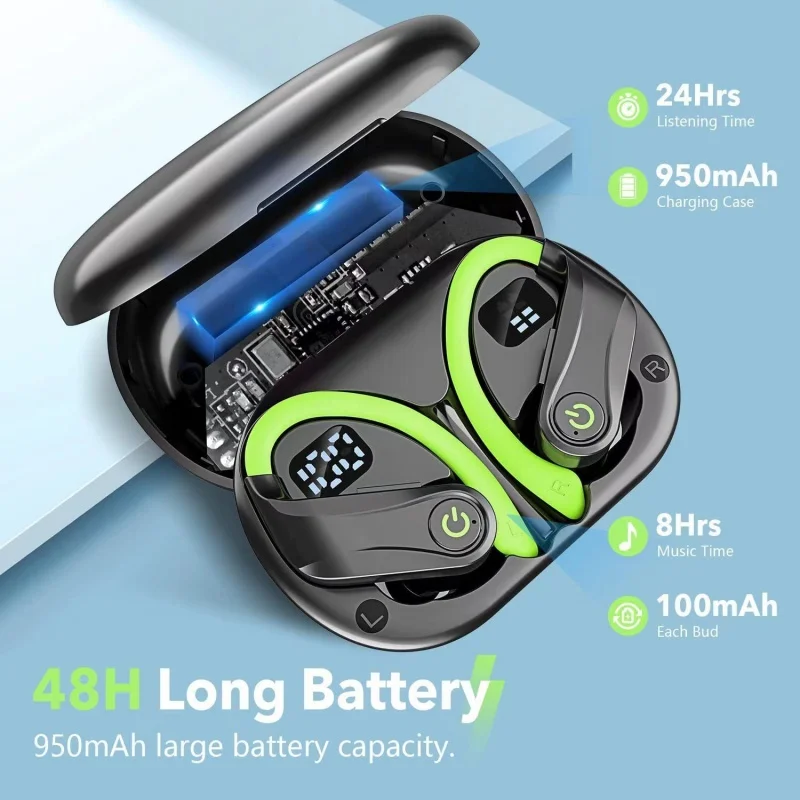 Tws Sports Ear Hook Wireless Headset Business Ear Hanging Large Power Dual Digital Display Enc Intelligent Noise Reduc
Tws Sports Ear Hook Wireless Headset Business Ear Hanging Large Power Dual Digital Display Enc Intelligent Noise Reduc