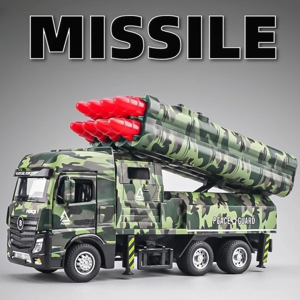 1:32 Eight Missile Launch Model Car Toy Metal Diecast Sound Light Military Intercontinental Missiles Vehicles Models Kid Present
1:32 Eight Missile Launch Model Car Toy Metal Diecast Sound Light Military Intercontinental Missiles Vehicles Models Kid Present