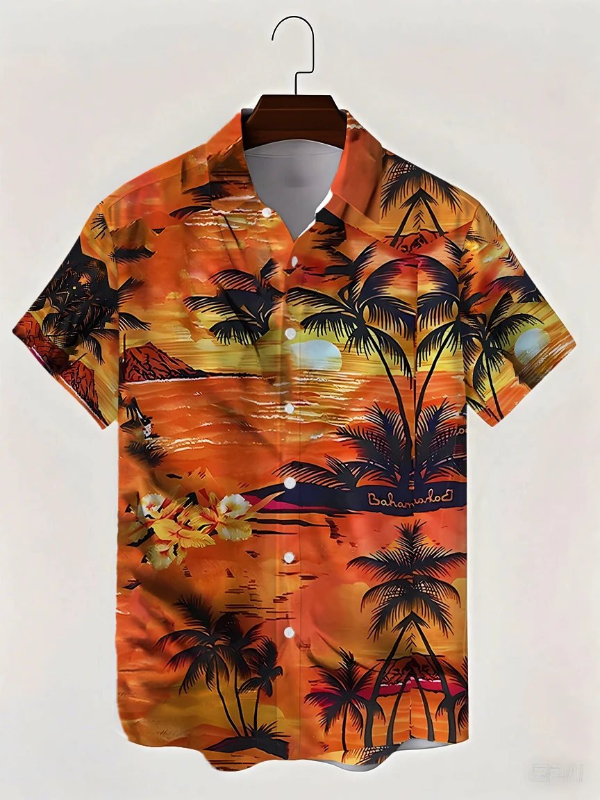 Men's Coconut Trees Nature Scenery Tropical Plants Shirt Hawaiian Shirt Button-down Shirt Short Sleeve Summer Spring Lapel
Men's Coconut Trees Nature Scenery Tropical Plants Shirt Hawaiian Shirt Button-down Shirt Short Sleeve Summer Spring Lapel
