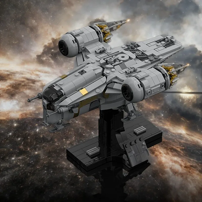 676 шт., коллекция Star Battle MOC Razor Crest-Starship (масштаб миди), строительные блоки, развивающая игрушка для детей, подарок на день рождения «сделай сам»
676 шт., коллекция Star Battle MOC Razor Crest-Starship (масштаб миди), строительные блоки, развивающая игрушка для детей, подарок на день рождения «сделай сам»