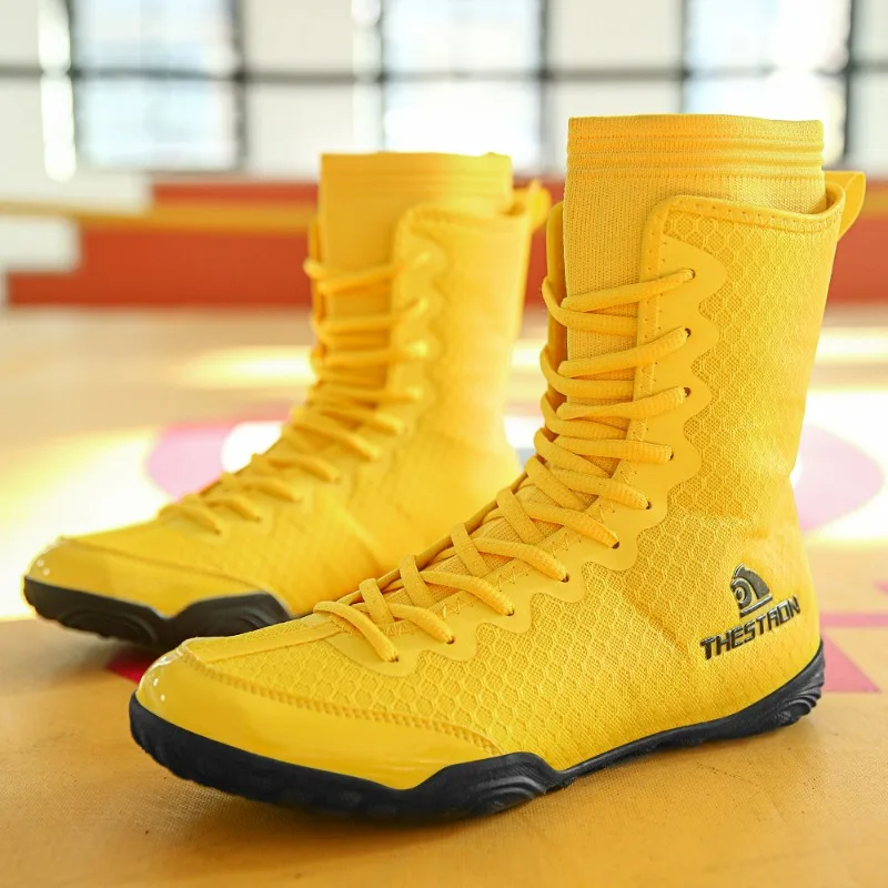 Professional Wrestling Shoes Men Competition Sport Boxing Shoes for Mens Anti Slip Indoor Gym Shoe Breathable Wrestling Boots
Professional Wrestling Shoes Men Competition Sport Boxing Shoes for Mens Anti Slip Indoor Gym Shoe Breathable Wrestling Boots
