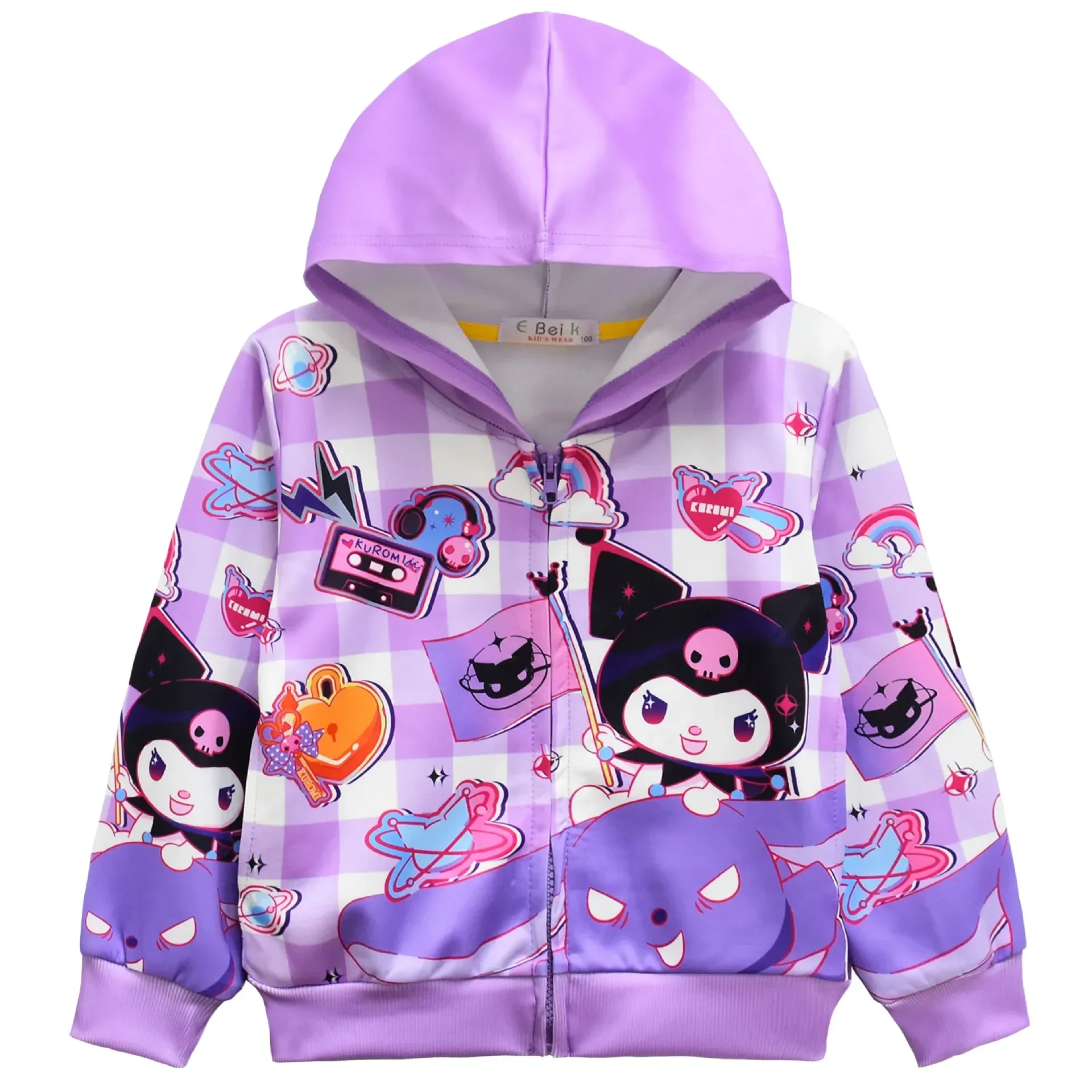 sanrio hello kitty Cartoon coat fashion spring autumn girl Sweater children Kuromi Sweater Hooded Jacket
sanrio hello kitty Cartoon coat fashion spring autumn girl Sweater children Kuromi Sweater Hooded Jacket