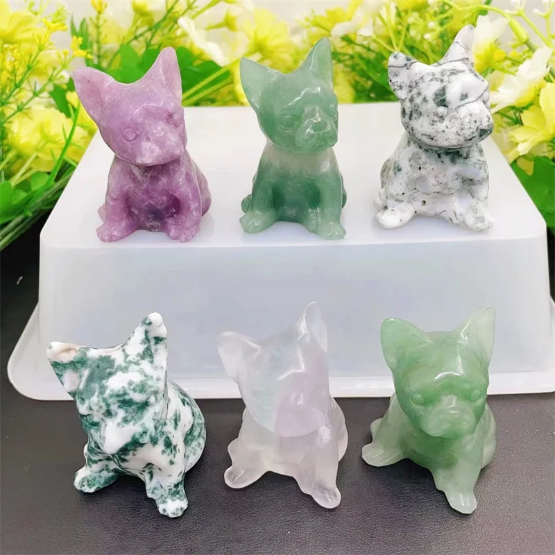 5.5CM Natural Crystal Quartz Cartoon Dog Crystal Animal Carving Healing Fashion Home Decoration Healthy Birthday Gift 1pcs
5.5CM Natural Crystal Quartz Cartoon Dog Crystal Animal Carving Healing Fashion Home Decoration Healthy Birthday Gift 1pcs