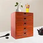 Brown Retro Pine Wood 5-Drawer Wooden Desk Organizer, Storage Drawers, Vintage Shelf Drawer
Brown Retro Pine Wood 5-Drawer Wooden Desk Organizer, Storage Drawers, Vintage Shelf Drawer
