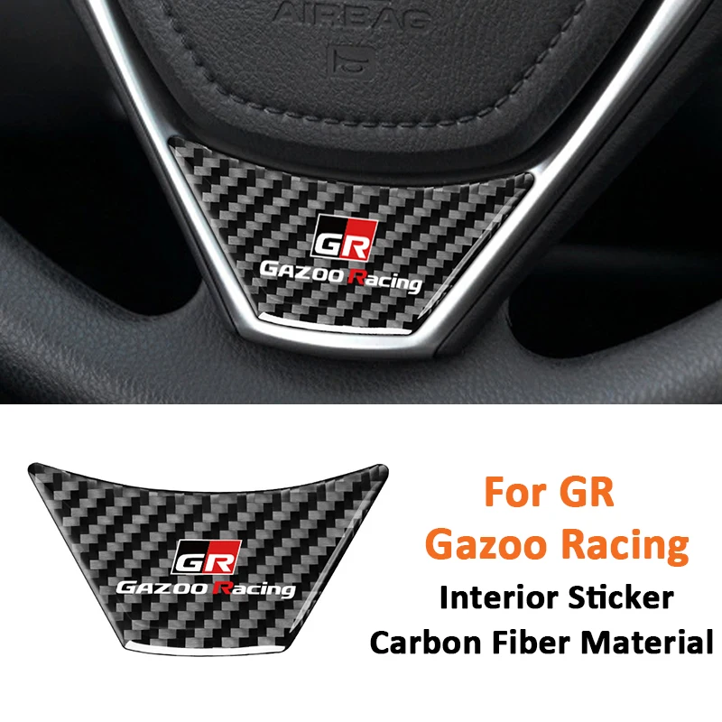 For GR Gazoo Racing Carbon Fiber Car Steering Wheel Panel U-Shape Modified Decoration Sticker Auto Interior Accessories
For GR Gazoo Racing Carbon Fiber Car Steering Wheel Panel U-Shape Modified Decoration Sticker Auto Interior Accessories