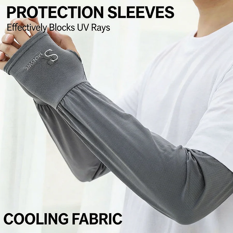Plus Size Loose Ice Silk Arm Sleeves Unisex Summer UV Protection Thin Breathable Cooling Sunproof Arm Cover Daily Outdoor Use
Plus Size Loose Ice Silk Arm Sleeves Unisex Summer UV Protection Thin Breathable Cooling Sunproof Arm Cover Daily Outdoor Use