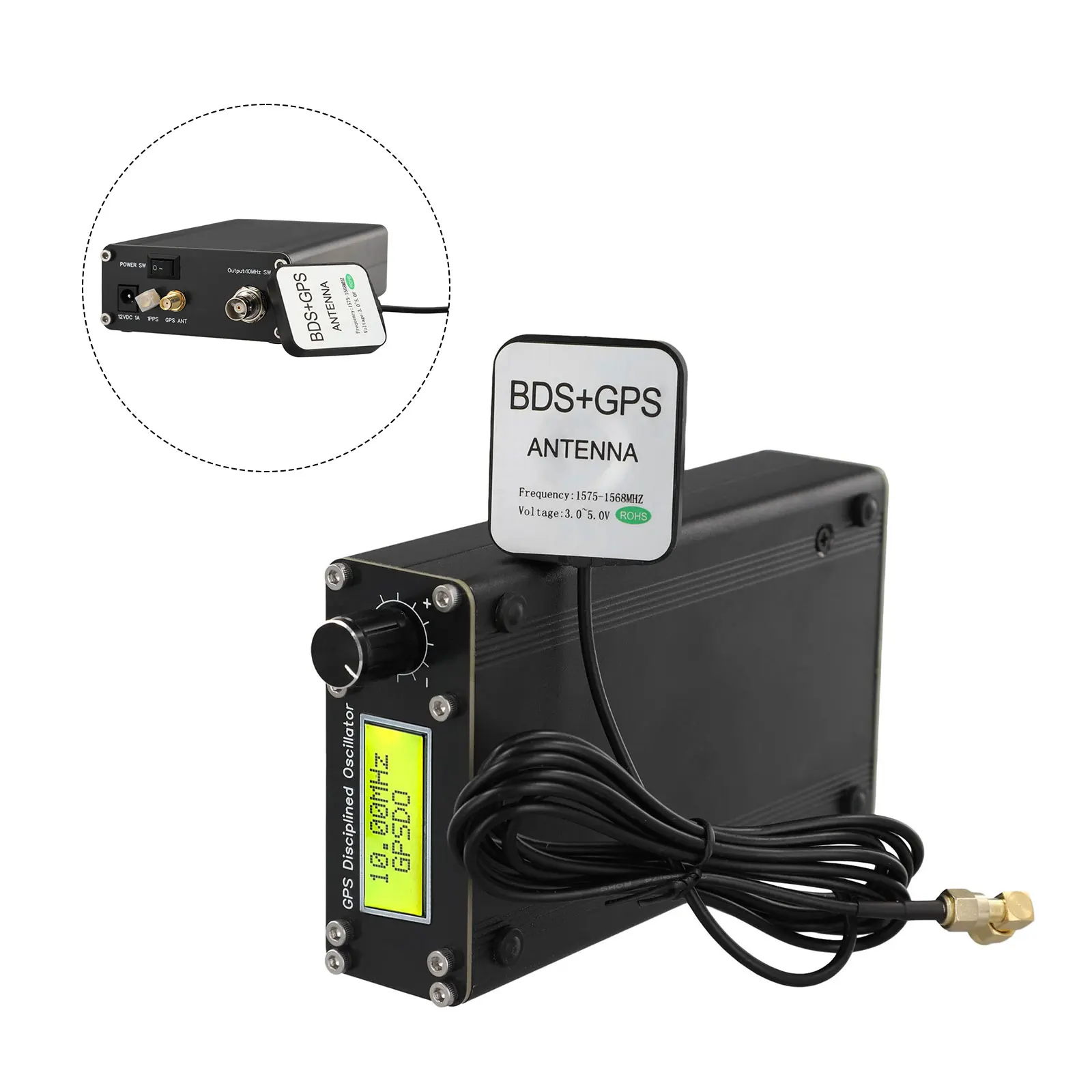 GPSDO GPS Tamed ClockCorrection Signal Generator Disciplined Oscillator 10MHz Easy to Use with Encoder Control
GPSDO GPS Tamed ClockCorrection Signal Generator Disciplined Oscillator 10MHz Easy to Use with Encoder Control