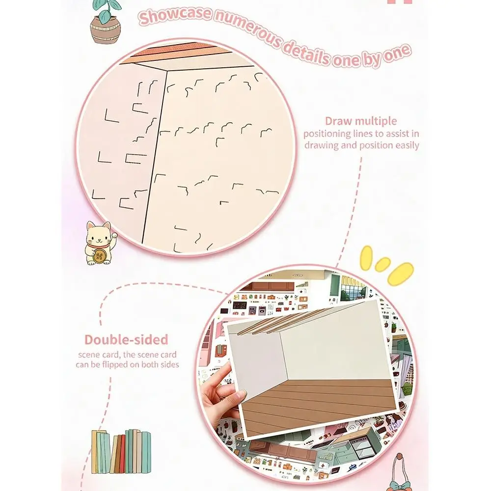 Kawaii Design Landscape Sticker Comfortable Work Dessert Theme 3D Sticker Cabin Scene Pocket Scene Sticker Home Decoration
Kawaii Design Landscape Sticker Comfortable Work Dessert Theme 3D Sticker Cabin Scene Pocket Scene Sticker Home Decoration