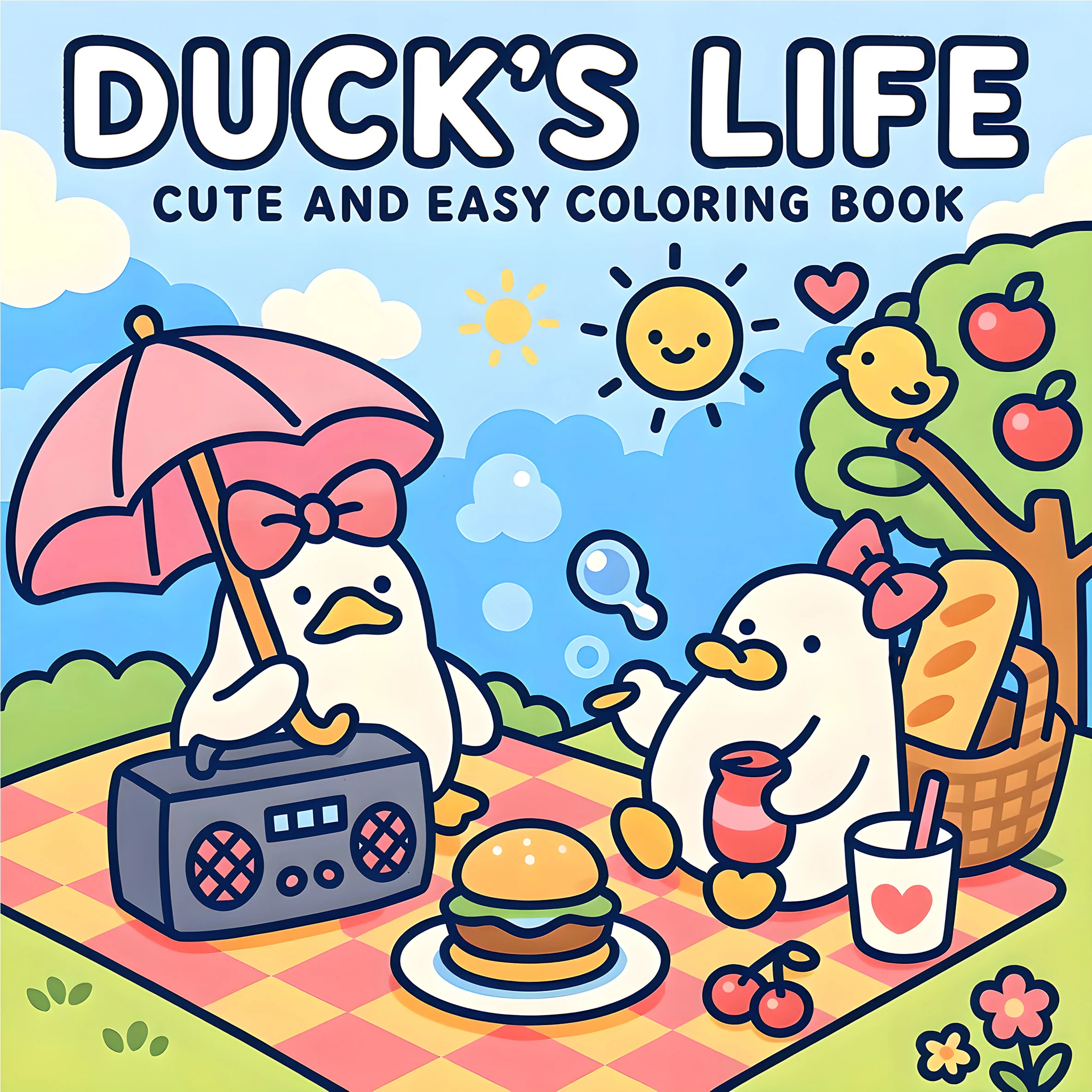 DUCK'S LIFE Bold-easy Patterns Coloring Book for Adults Cute Drawing Book Perfect Gift for Party and Birthday
DUCK'S LIFE Bold-easy Patterns Coloring Book for Adults Cute Drawing Book Perfect Gift for Party and Birthday