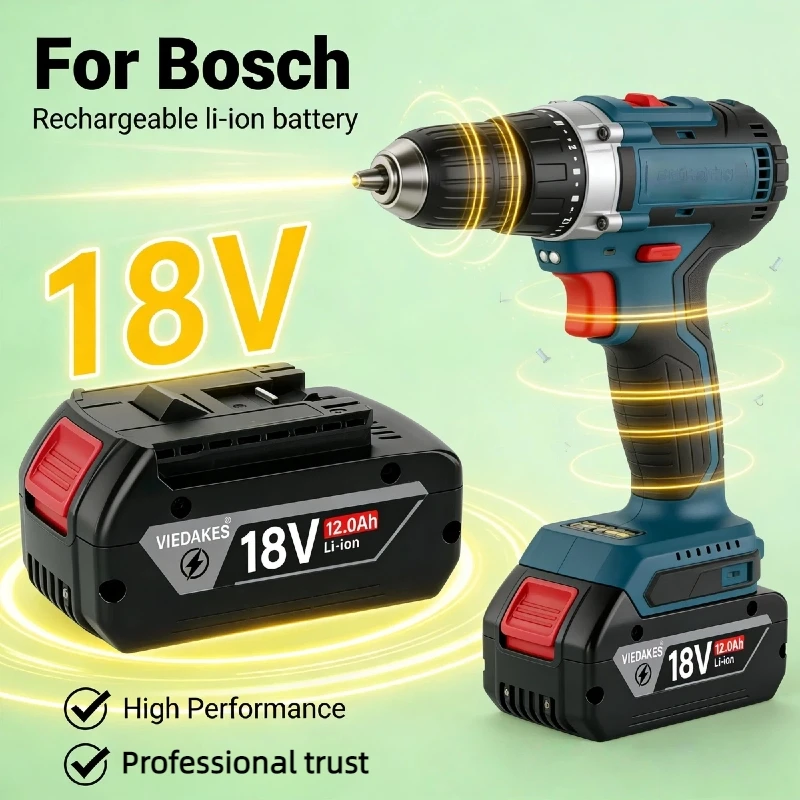 For Bosch 18V Battery 12Ah Lithium Battery 18V Li-ion Rechargeable BAT620 BAT622 Professional Battery
For Bosch 18V Battery 12Ah Lithium Battery 18V Li-ion Rechargeable BAT620 BAT622 Professional Battery