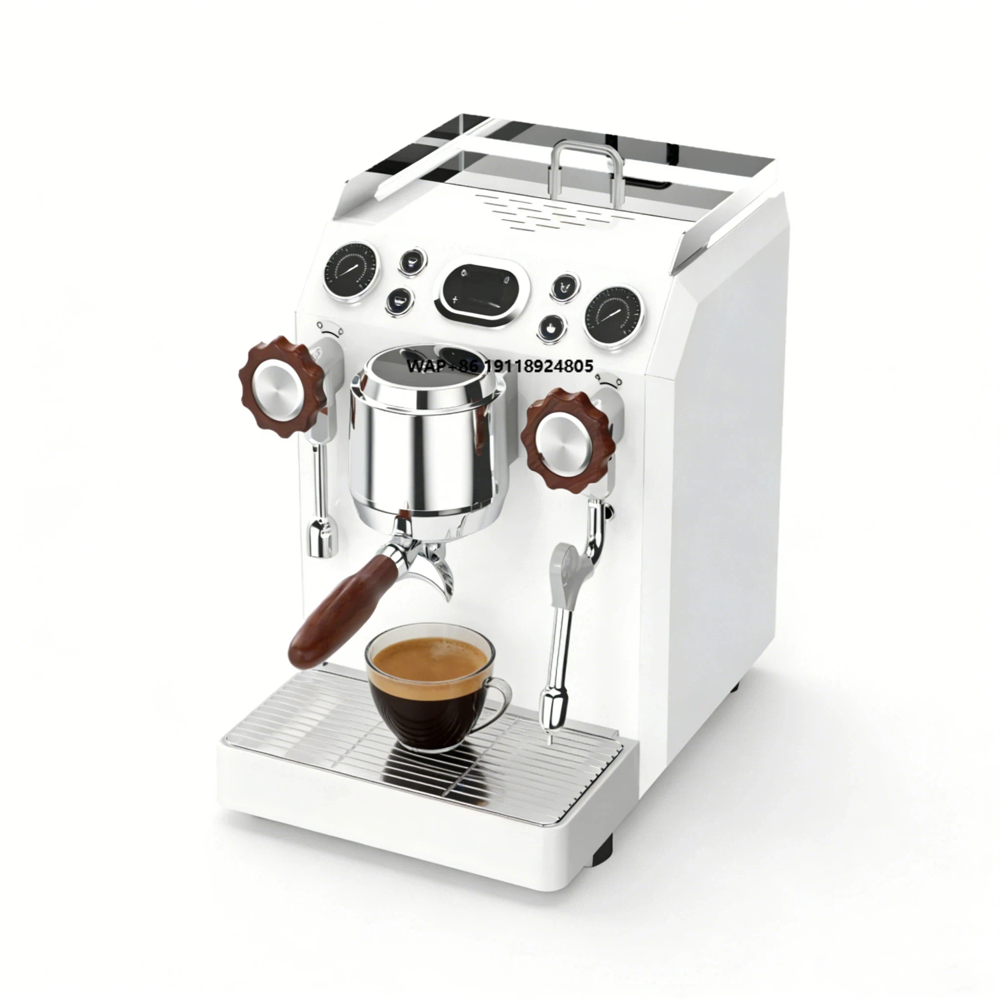 Коммерческая полуавтоматическая кофемашина с двумя бойлерами, из нержавеющей стали, с двойным манометром, итальянская помпа, 58 мм, профессиональная
Коммерческая полуавтоматическая кофемашина с двумя бойлерами, из нержавеющей стали, с двойным манометром, итальянская помпа, 58 мм, профессиональная