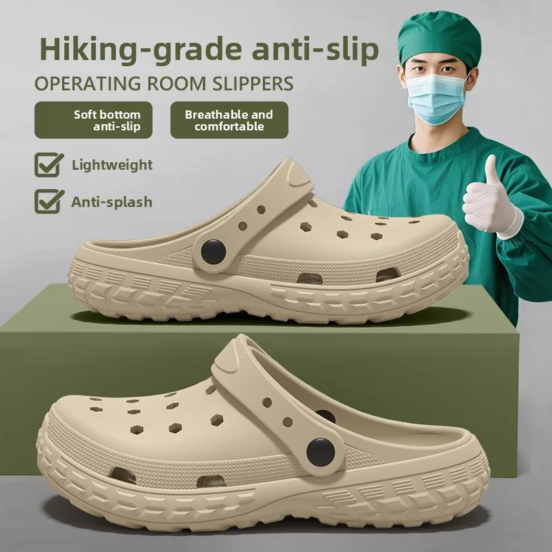 Slippers Hole Shoes Men's 2026 New Non-slip and Deodorant Outer Wear Women's Beach Sandals Mens Sandals
Slippers Hole Shoes Men's 2026 New Non-slip and Deodorant Outer Wear Women's Beach Sandals Mens Sandals