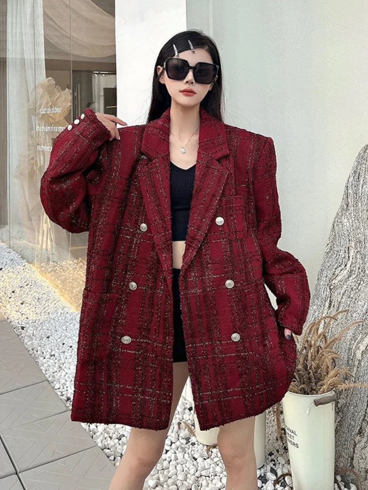 Small Fragrance Style Sequined Jacket Coat For Women's New Autumn Winter High-End Vintage Elegant Loose Plaid Outwear
Small Fragrance Style Sequined Jacket Coat For Women's New Autumn Winter High-End Vintage Elegant Loose Plaid Outwear