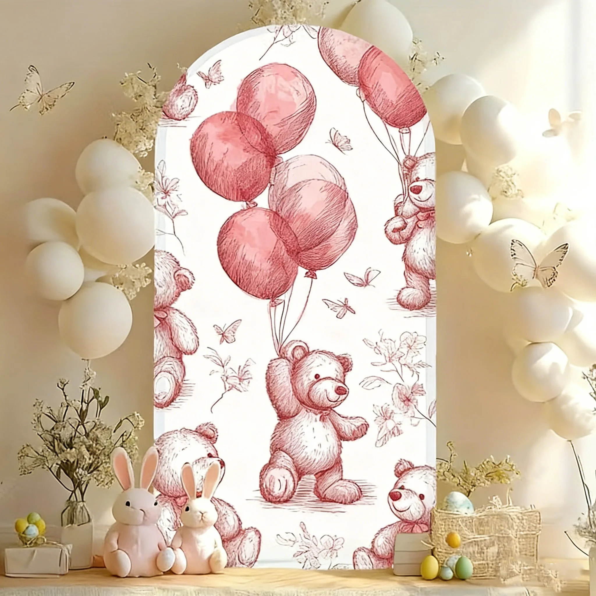 Bears Holding Balloons Pattern Party Banner Background Flowers Butterflies Kids Happy Birthday Baby Shower Backdrop Arch Covers
Bears Holding Balloons Pattern Party Banner Background Flowers Butterflies Kids Happy Birthday Baby Shower Backdrop Arch Covers