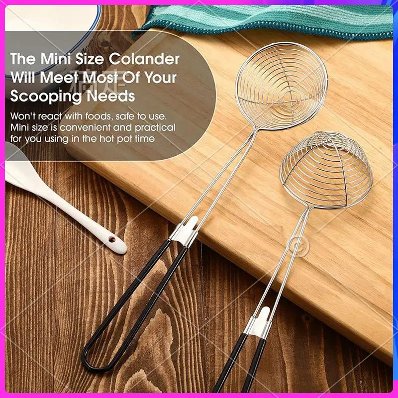 NEW-Hot Pot Strainer Scoops, Stainless Steel Hot Pot Strainer Spoons Mini Mesh Skimmer Spoon Strainer Ladle With Handle
NEW-Hot Pot Strainer Scoops, Stainless Steel Hot Pot Strainer Spoons Mini Mesh Skimmer Spoon Strainer Ladle With Handle