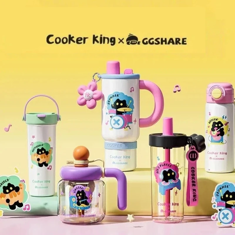 Cooker King Black Meow Band Series Cup Insulated Cup Straw Cup Glass Cup Tea Strainer Cup Stainless Steel Gift Food-Grade PP
Cooker King Black Meow Band Series Cup Insulated Cup Straw Cup Glass Cup Tea Strainer Cup Stainless Steel Gift Food-Grade PP