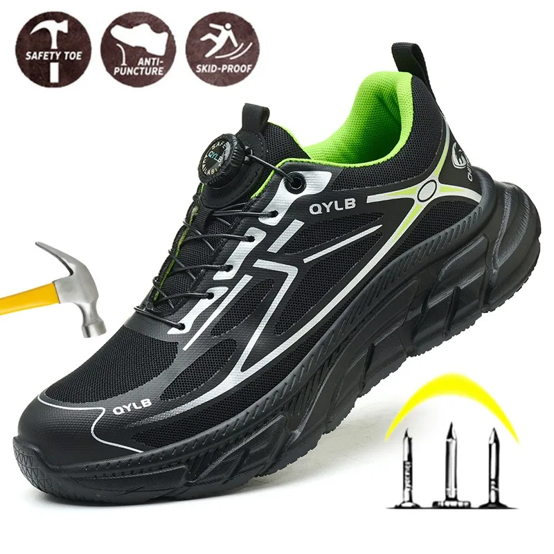Steel Toe Non Slip Indestructible Safety Shoes Protection Safety Shoes Lightweight Anti-puncture Rotating Button Men Shoes
Steel Toe Non Slip Indestructible Safety Shoes Protection Safety Shoes Lightweight Anti-puncture Rotating Button Men Shoes
