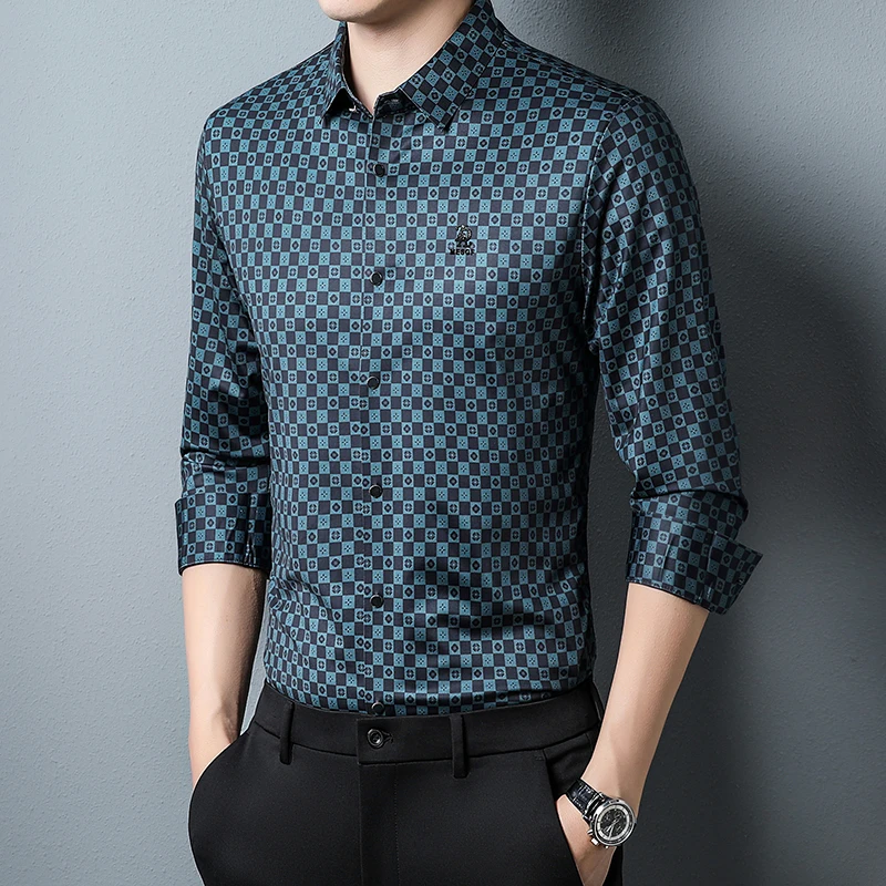 Big Size Business Work Long Sleeve Shirts For Men Clothing 2023 Fashionable Man Shirt With Stamping Purplish Red Blouse Elastic
Big Size Business Work Long Sleeve Shirts For Men Clothing 2023 Fashionable Man Shirt With Stamping Purplish Red Blouse Elastic