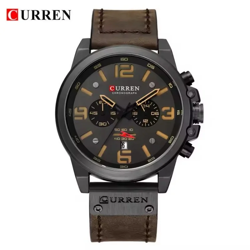 CURREN 8314 Fashion Men's Quartz Watch Multi functional Waterproof Chronograph Leather Strap Men's Sports Watch reloj hombre
CURREN 8314 Fashion Men's Quartz Watch Multi functional Waterproof Chronograph Leather Strap Men's Sports Watch reloj hombre