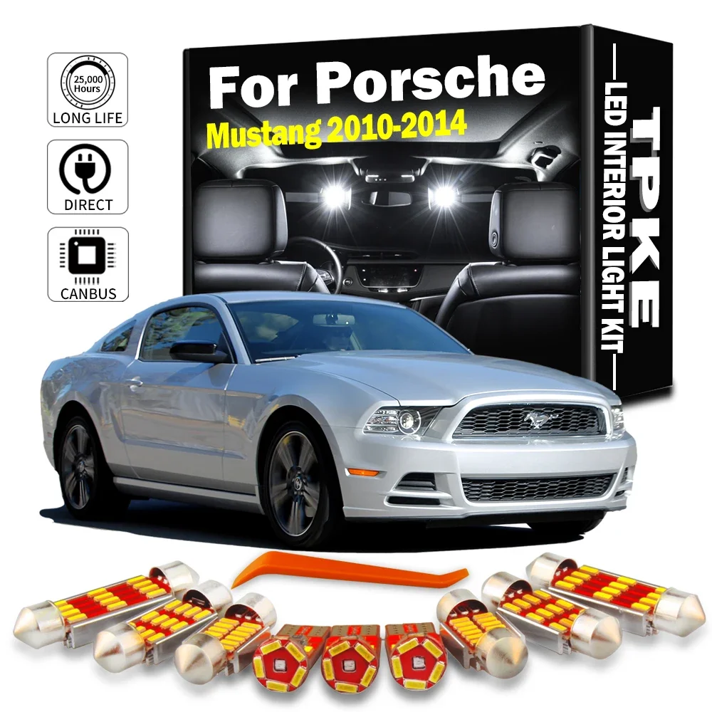 TPKE 9Pcs White LED Lights Interior Package Kit For 2010 2011 2012 2013 2014 Ford Mustang Map Dome Trunk License Plate Light
TPKE 9Pcs White LED Lights Interior Package Kit For 2010 2011 2012 2013 2014 Ford Mustang Map Dome Trunk License Plate Light