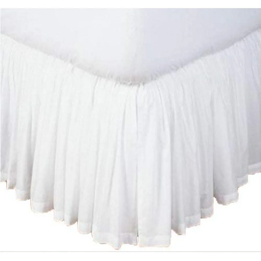 S Stylish White Solid Egyptian Cotton Split Corner Gather Ruffle Bed Skirt 750 Thread Count Queen 60" x 80" Size 20 INCH Drop L
S Stylish White Solid Egyptian Cotton Split Corner Gather Ruffle Bed Skirt 750 Thread Count Queen 60" x 80" Size 20 INCH Drop L
