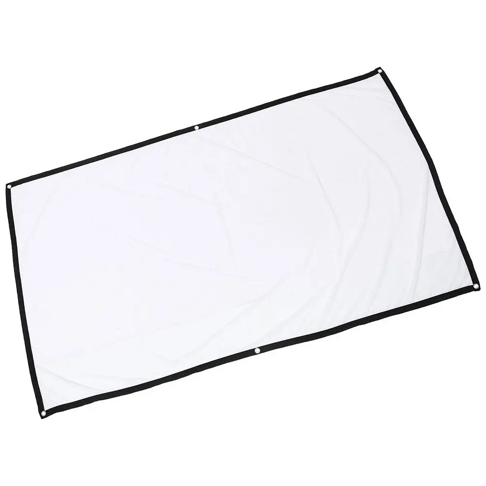 Portable Projector Screen 100 Inch White Polyester Foldable Movie Projection Curtain for Home Outdoor Use 221x125CM
Portable Projector Screen 100 Inch White Polyester Foldable Movie Projection Curtain for Home Outdoor Use 221x125CM