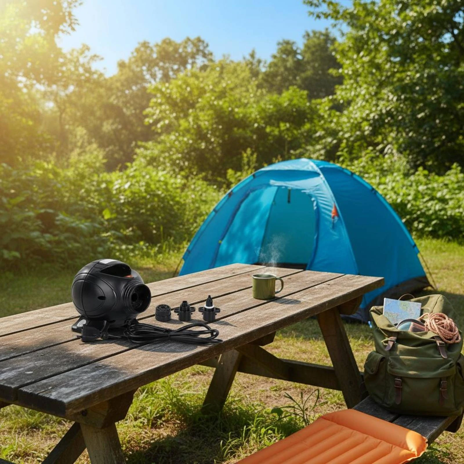 800W Air Pump Multi Nozzle Outdoor Gear for Camping, Travel
800W Air Pump Multi Nozzle Outdoor Gear for Camping, Travel