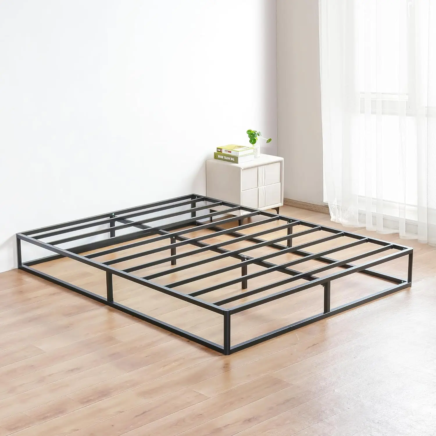 9 Inch Modern Metal Platform Bed Frame, Steel Slat Anti-Slip Support, Steel Mattress Foundation, No Box Spring Needed, Black,
9 Inch Modern Metal Platform Bed Frame, Steel Slat Anti-Slip Support, Steel Mattress Foundation, No Box Spring Needed, Black,