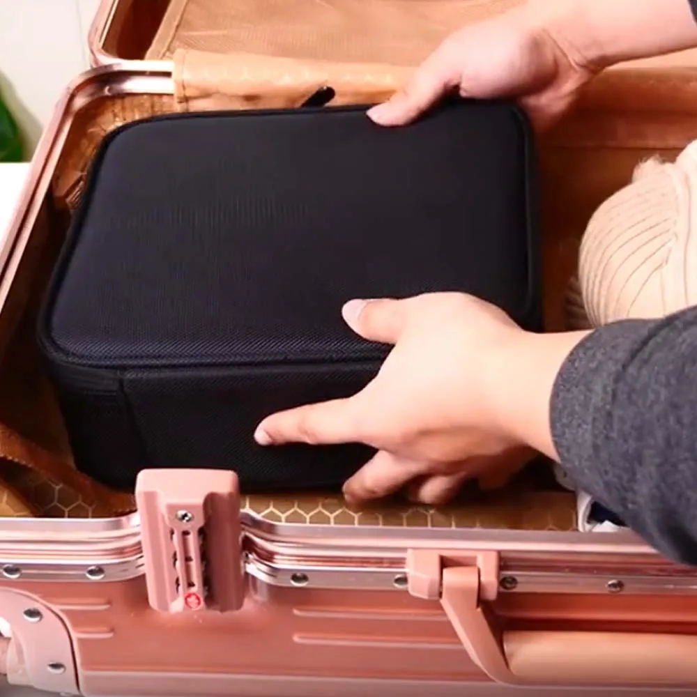 Large Capacity Cosmetic Bag Suitcase Anti-Splash Water Oxford Cloth Handheld Makeup Bag Solid Color Compartment
Large Capacity Cosmetic Bag Suitcase Anti-Splash Water Oxford Cloth Handheld Makeup Bag Solid Color Compartment