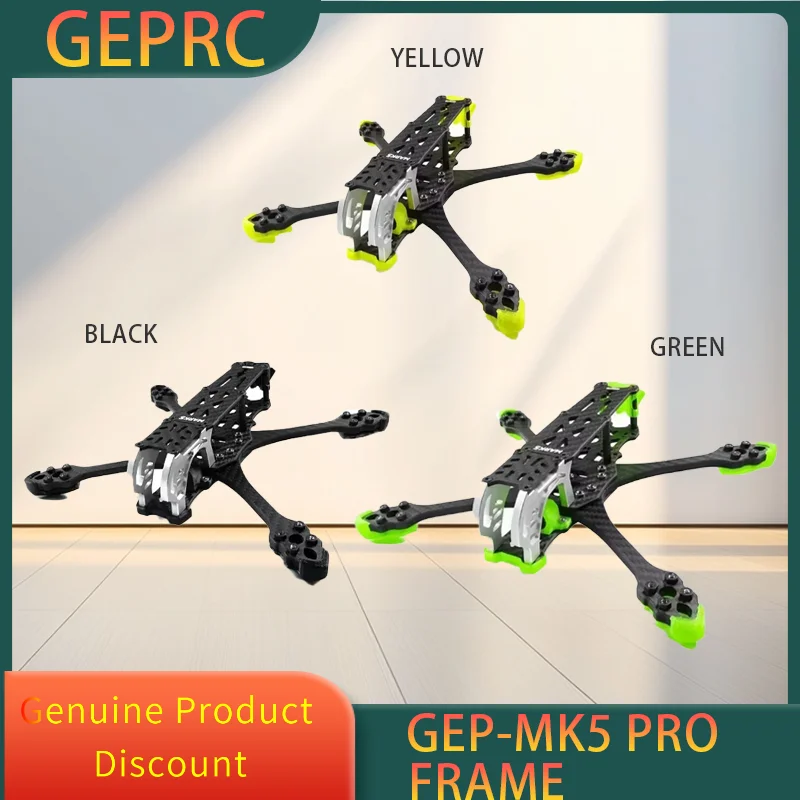 GEPRC GEP-MK5 Mark5 HD Frame Kit 5inch 225mm Wheelbase Freestyle Racing RC DIY FPV Racing Drone Mark 5
GEPRC GEP-MK5 Mark5 HD Frame Kit 5inch 225mm Wheelbase Freestyle Racing RC DIY FPV Racing Drone Mark 5