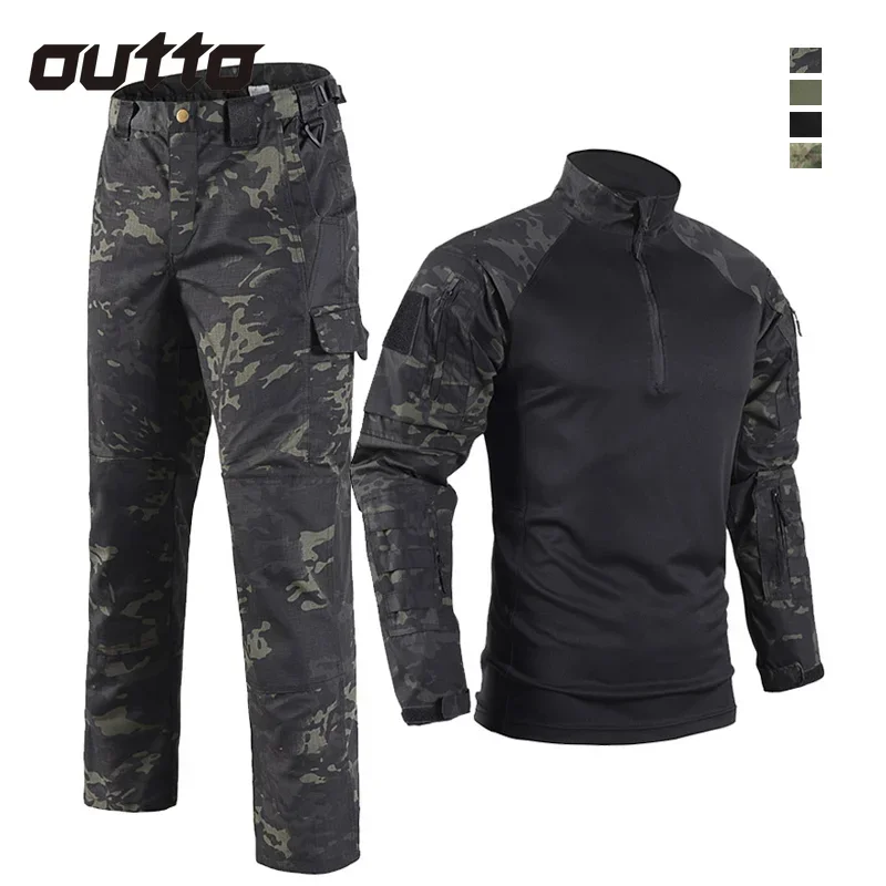 Spring Summer Men Tactical Sets Quick Dry Breathable Top Multi-pockets Wear-resisting Beetle Pants Outdoor Hiking Hunting Set
Spring Summer Men Tactical Sets Quick Dry Breathable Top Multi-pockets Wear-resisting Beetle Pants Outdoor Hiking Hunting Set