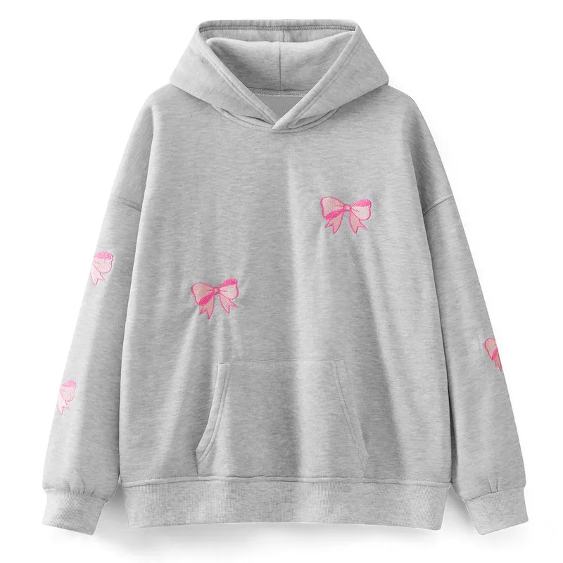 WPNAKS Women Fashion Hoodies Spring Autumn Clothes Sweet Long Sleeve Bow Embroidery Sweatshirts Tops Streetwear
WPNAKS Women Fashion Hoodies Spring Autumn Clothes Sweet Long Sleeve Bow Embroidery Sweatshirts Tops Streetwear