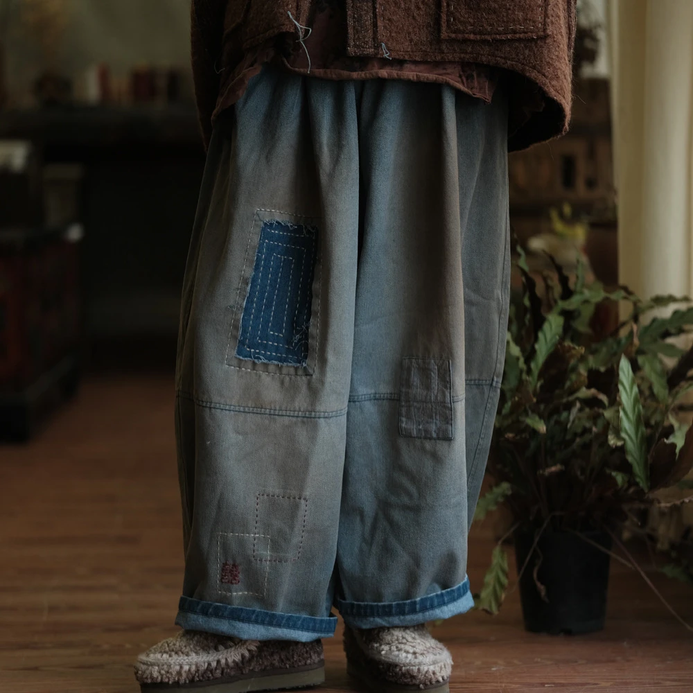 Women Casual Cotton Denim Pants New Arrival 2025 Spring Vintage Style Patch Designs Loose Female High Waist Boyfriend Jeans M759
Women Casual Cotton Denim Pants New Arrival 2025 Spring Vintage Style Patch Designs Loose Female High Waist Boyfriend Jeans M759
