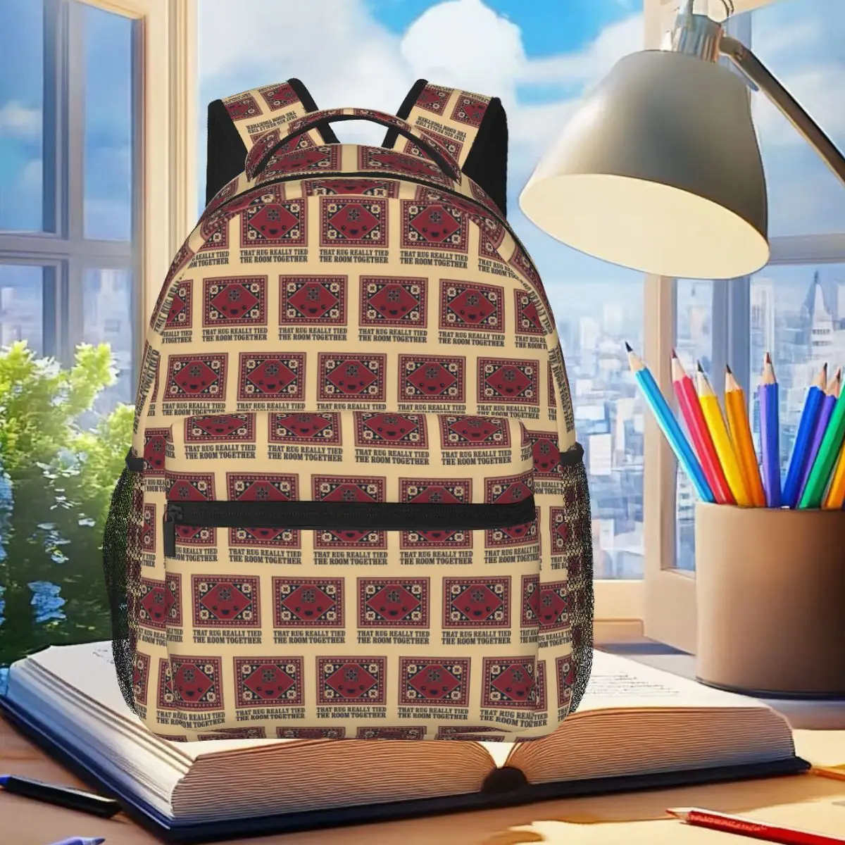 The Big Lebowski - Rug - That Rug Really Tied The Room Together Backpack BookBag School Bag Laptop Shoulder Bags for Men Women
The Big Lebowski - Rug - That Rug Really Tied The Room Together Backpack BookBag School Bag Laptop Shoulder Bags for Men Women