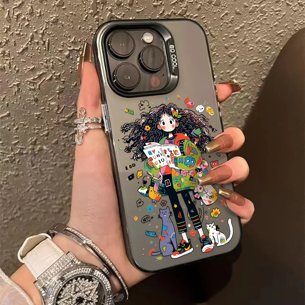 Cute Girl Hard Matte Phone Case For iPhone 17 Air 16 Pro Max 15 14 13 12 11 Pro Fundas 16Pro Lens Protective Electroplate Cover
Cute Girl Hard Matte Phone Case For iPhone 17 Air 16 Pro Max 15 14 13 12 11 Pro Fundas 16Pro Lens Protective Electroplate Cover