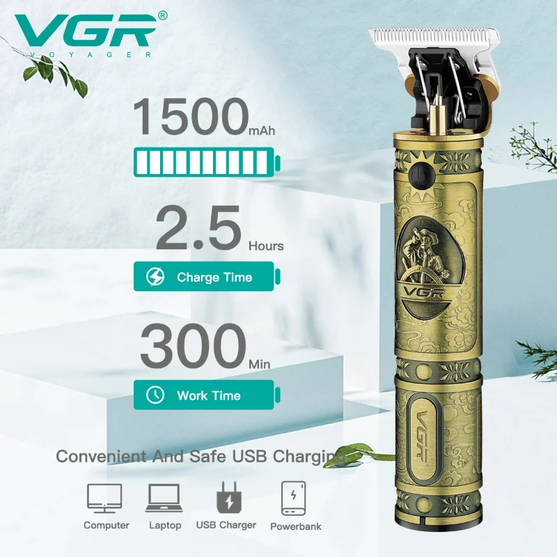 DFNDZ Vintage T9 Trimmer Men Beard Trimmer Hair Clipper Hair Cutting Machine Barber Cordless Rechargeable V-085
DFNDZ Vintage T9 Trimmer Men Beard Trimmer Hair Clipper Hair Cutting Machine Barber Cordless Rechargeable V-085